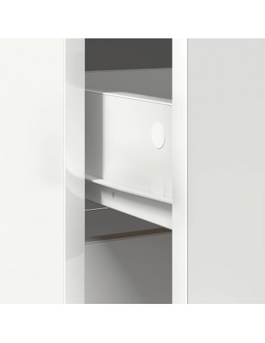 Credenza con Cassetto Bianco 80x34x76 cm in Legno Multistrato