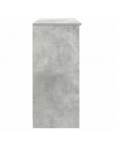 Credenza con Cassetto Grigio Cemento 101x35x76 cm in Truciolato