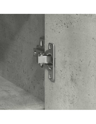 Credenza con Cassetto Grigio Cemento 101x35x76 cm in Truciolato