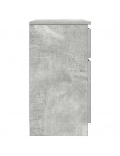 Credenza con Cassetto Grigio Cemento 71x35x65 cm in Truciolato