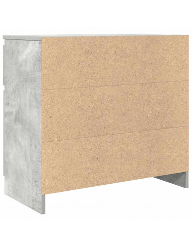 Credenza con Cassetto Grigio Cemento 71x35x65 cm in Truciolato