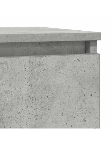 Credenza con Cassetto Grigio Cemento 71x35x65 cm in Truciolato