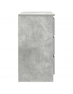 Credenza con Cassetto Grigio Cemento 71x35x65 cm in Truciolato