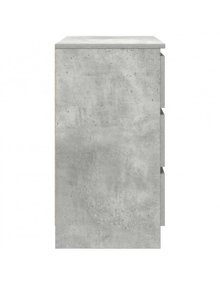 Credenza con Cassetto Grigio Cemento 71x35x65 cm in Truciolato