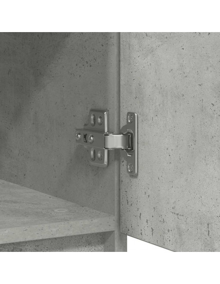 Credenza con Cassetto Grigio Cemento 71x35x65 cm in Truciolato
