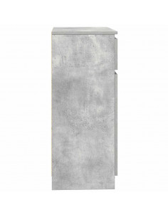 Credenza con Cassetto Grigio Cemento 71x35x84 cm in Truciolato