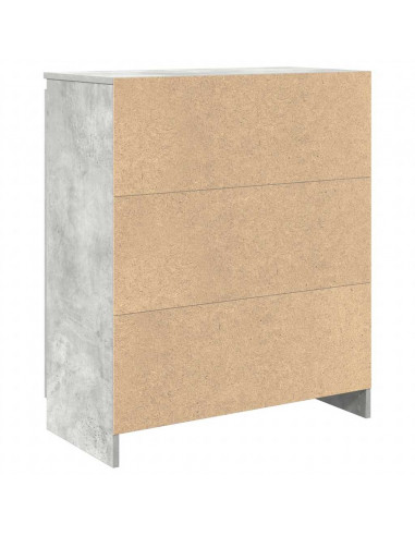 Credenza con Cassetto Grigio Cemento 71x35x84 cm in Truciolato