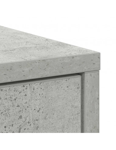 Credenza con Cassetto Grigio Cemento 80x34x76 cm in Truciolato