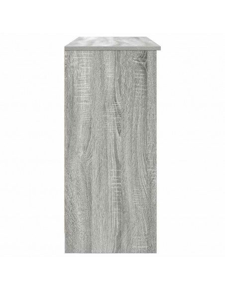 Credenza con Cassetto Grigio Sonoma 101x35x76 cm in Truciolato
