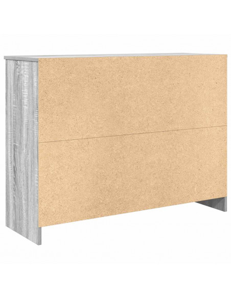 Credenza con Cassetto Grigio Sonoma 101x35x76 cm in Truciolato