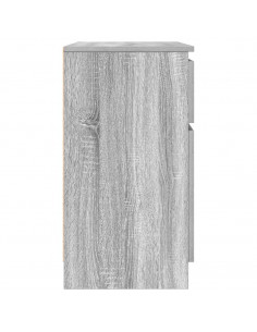 Credenza con Cassetto Grigio Sonoma 71x35x65 cm in Truciolato