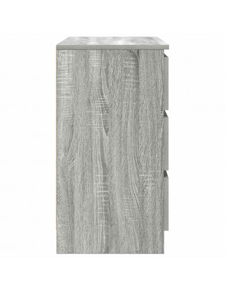 Credenza con Cassetto Grigio Sonoma 71x35x65 cm in Truciolato