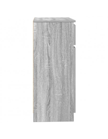 Credenza con Cassetto Grigio Sonoma 71x35x84 cm in Truciolato