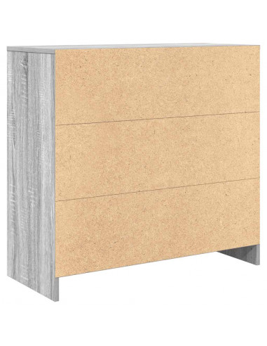 Credenza con Cassetto Grigio Sonoma 80x34x76 cm in Truciolato