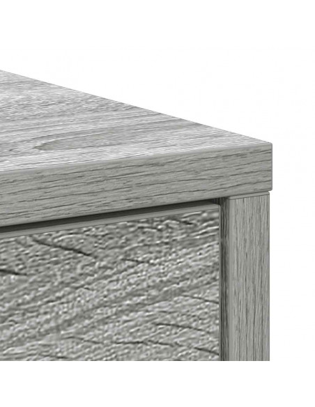 Credenza con Cassetto Grigio Sonoma 80x34x76 cm in Truciolato