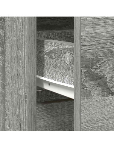 Credenza con Cassetto Grigio Sonoma 80x34x76 cm in Truciolato