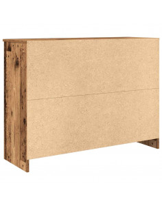 Credenza con Cassetto Legno Antico 101x35x76 cm in Truciolato 2