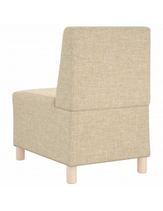Divano Sedia Crema 55 cm in Tessuto