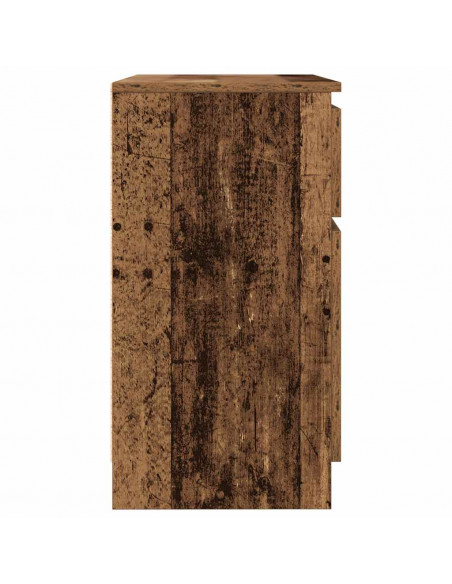 Credenza con Cassetto Legno Antico 71x35x65 cm in Truciolato