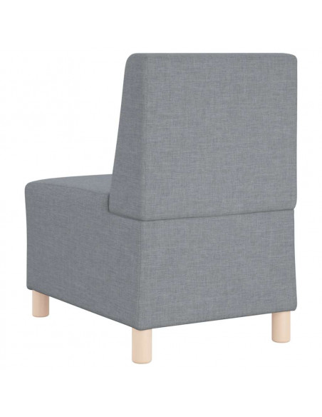 Divano Sedia Grigio Chiaro 55 cm in Tessuto