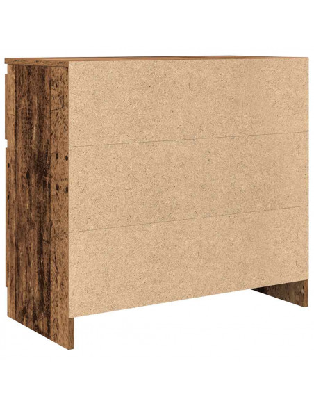 Credenza con Cassetto Legno Antico 71x35x65 cm in Truciolato