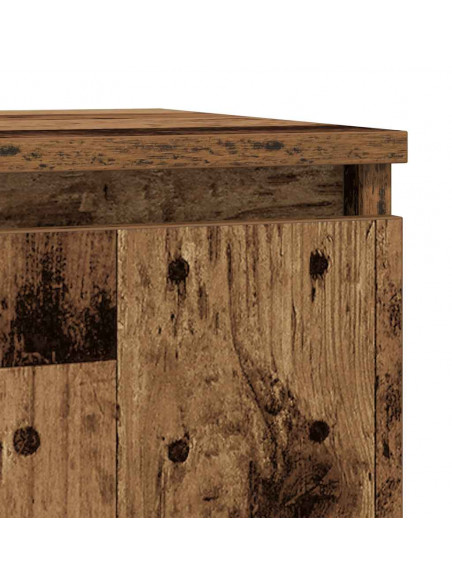 Credenza con Cassetto Legno Antico 71x35x65 cm in Truciolato