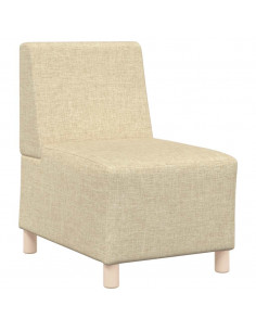 Divano Sedia Crema 55 cm in Tessuto 2