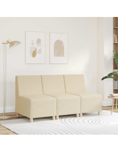 Divano Sedia Crema 55 cm in Tessuto