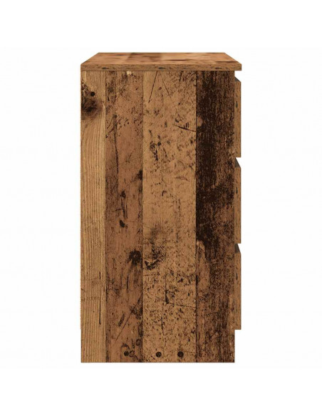 Credenza con Cassetto Legno Antico 71x35x65 cm in Truciolato