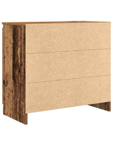 Credenza con Cassetto Legno Antico 71x35x65 cm in Truciolato