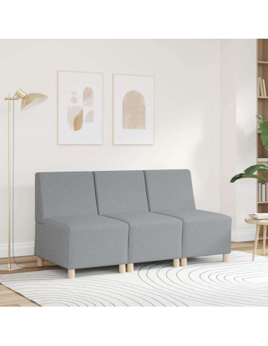 Divano Sedia Grigio Chiaro 55 cm in Tessuto