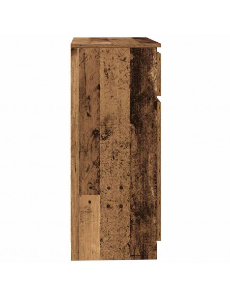 Credenza con Cassetto Legno Antico 71x35x84 cm in Truciolato