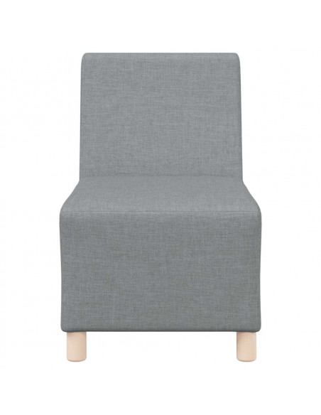 Divano Sedia Grigio Chiaro 55 cm in Tessuto