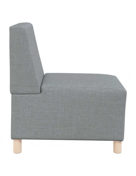 Divano Sedia Grigio Chiaro 55 cm in Tessuto