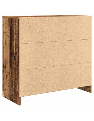 Credenza con Cassetto Legno Antico 80x34x76 cm in Truciolato