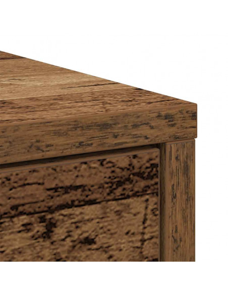 Credenza con Cassetto Legno Antico 80x34x76 cm in Truciolato