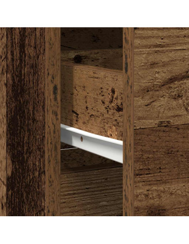 Credenza con Cassetto Legno Antico 80x34x76 cm in Truciolato