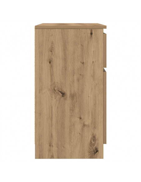 Credenza con Cassetto Rovere Artigianale 71x35x65 cm Truciolato