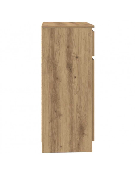 Credenza con Cassetto Rovere Artigianale 71x35x84 cm Truciolato