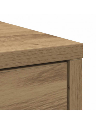 Credenza con Cassetto Rovere Artigianale 80x34x76 cm Truciolato