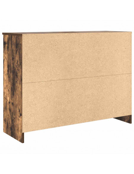 Credenza con Cassetto Rovere Fumo 101x35x76 cm in Truciolato