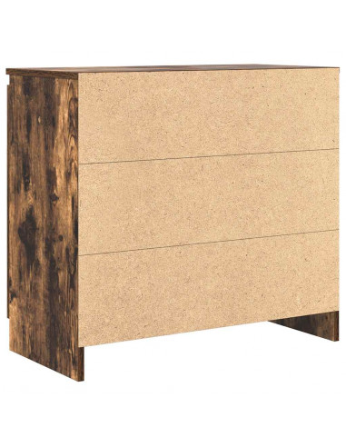 Credenza con Cassetto Rovere Fumo 71x35x65 cm in Truciolato