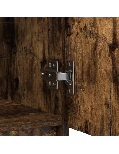 Credenza con Cassetto Rovere Fumo 71x35x65 cm in Truciolato