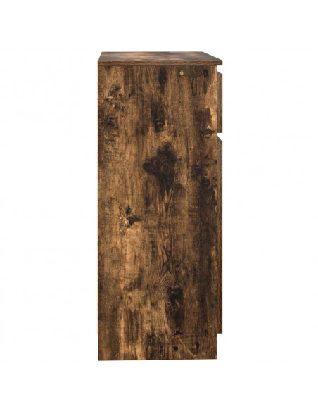 Credenza con Cassetto Rovere Fumo 71x35x84 cm in Truciolato