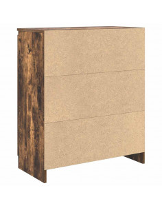 Credenza con Cassetto Rovere Fumo 71x35x84 cm in Truciolato 2