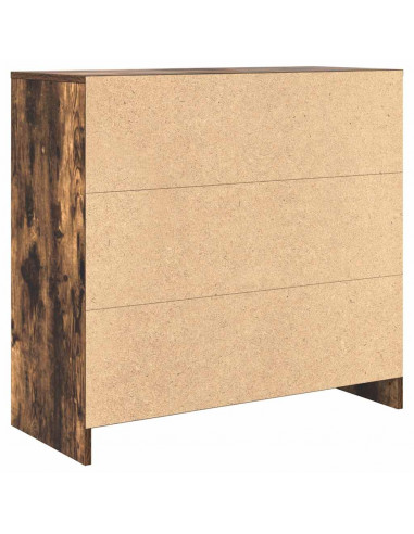 Credenza con Cassetto Rovere Fumo 80x34x76 cm in Truciolato