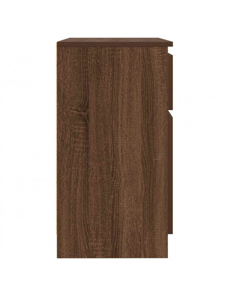 Credenza con Cassetto Rovere Marrone 71x35x65 cm in Truciolato