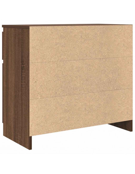 Credenza con Cassetto Rovere Marrone 71x35x65 cm in Truciolato