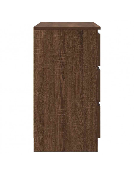 Credenza con Cassetto Rovere Marrone 71x35x65 cm in Truciolato