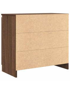 Credenza con Cassetto Rovere Marrone 71x35x65 cm in Truciolato 2
